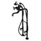 Kingston Brass CCK226K0 Freestanding Clawfoot Tub Faucet Package with Supply Line, Matte Black CCK226K0 - alternate 1